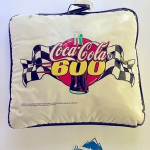Vintage Coca Cola 600 Seat Cushion NASCAR Charlotte Motor Speedway